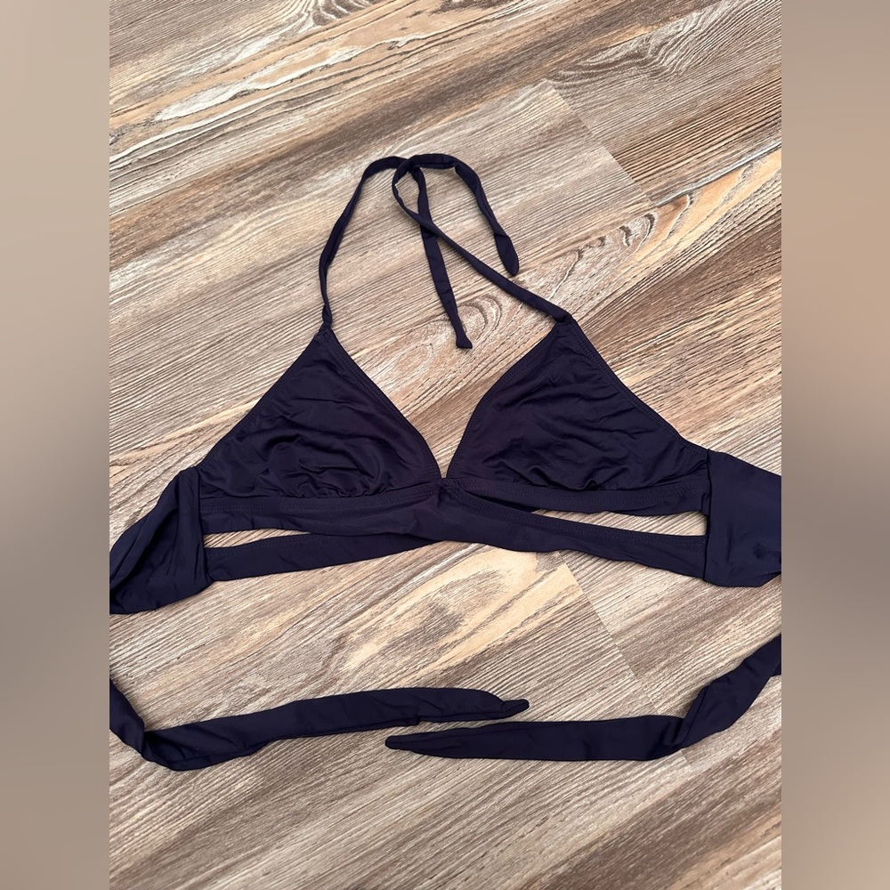 navy blue bikini top